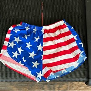 Boa American Flag running shorts
